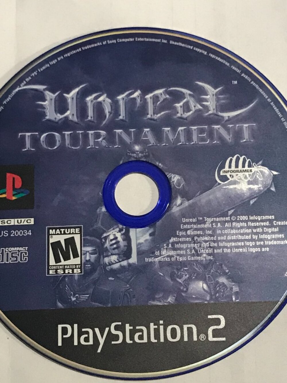 Unreal Tournament (Sony PlayStation 2, 2000) PS2 Tested